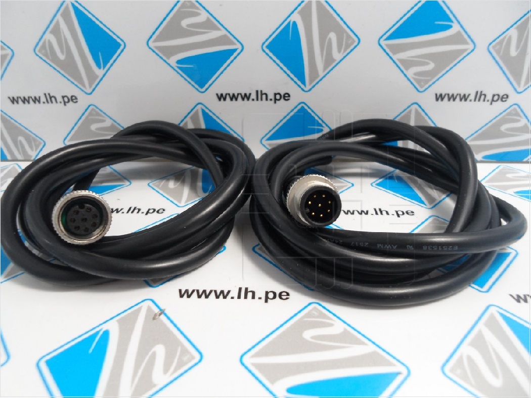 M12A-08BMMM-SL8D01              Conector M12, 8 pines, macho, código A-DeviceNet/CANopen, 1 metro