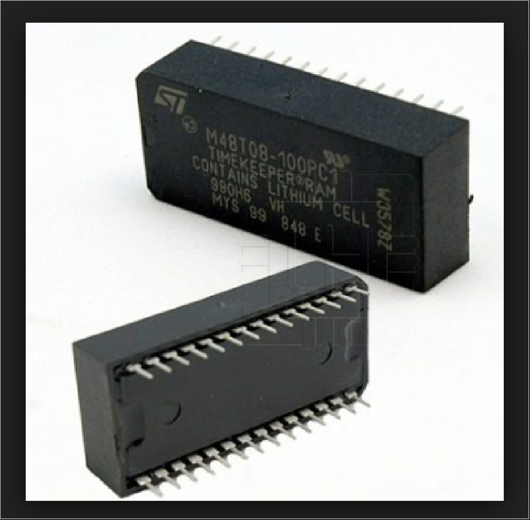 M48T08-100PC1        CIRCUITO RTC PARALLEL, NV SRAM, PCDIP28, 4,75÷5,5V, 100NS, 64KBIT