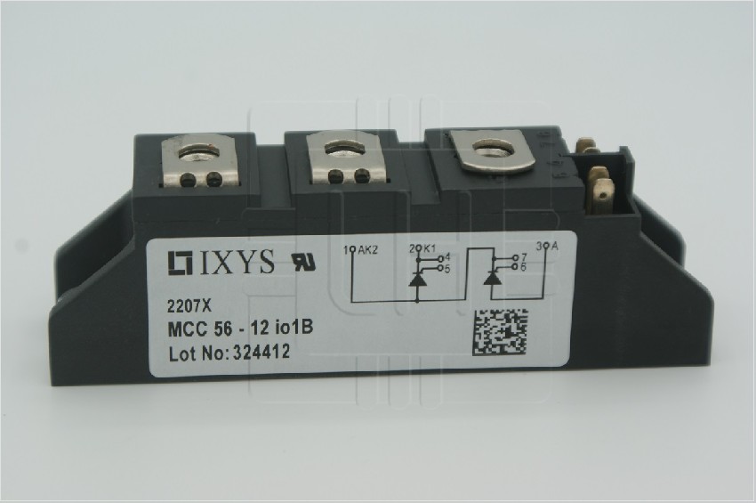 MCC56-12IO1B                        Módulo Thyristor & Thyristor 56 Amps, 1600V, IXYS