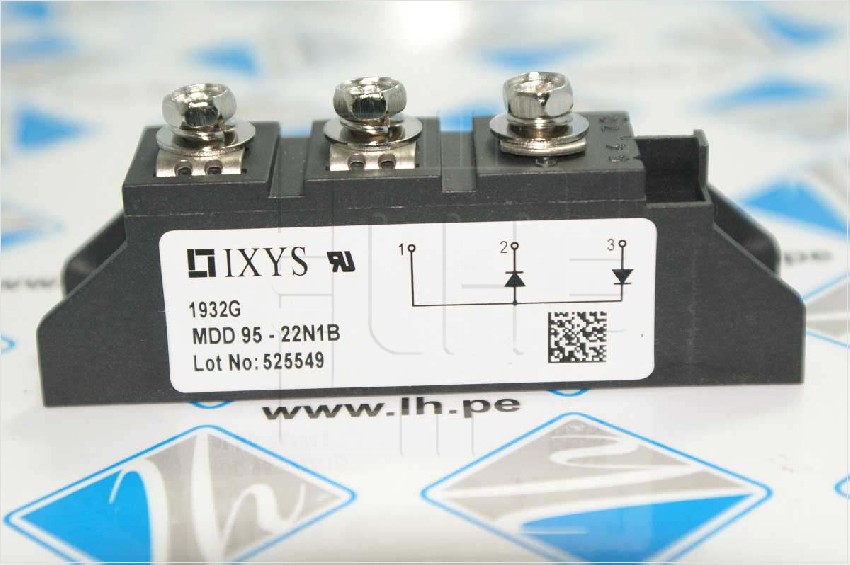 MDD95-22N1B             Diode Array 1 Pair Series Connection Standard 2200V 120A Chassis Mount TO-240AA