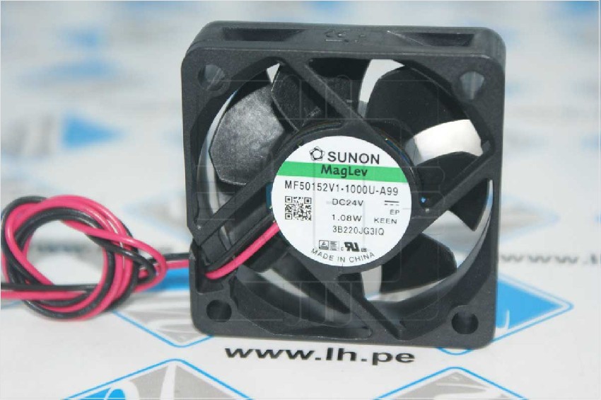 MF50152V1-1000U-A99             Ventilador DC, axial, 24VDC, 50x50x15mm, 28.88m3/h