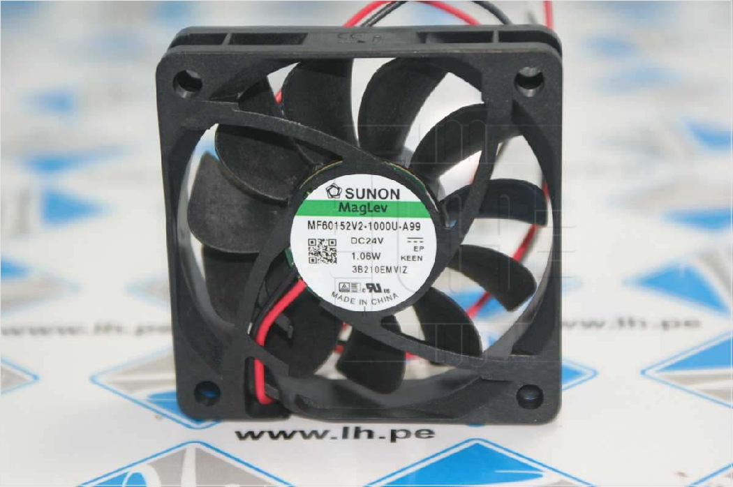 MF60152V2-1000U-A99              Ventilador DC, axial, 24VDC, 60x60x15mm, Marca Sunon