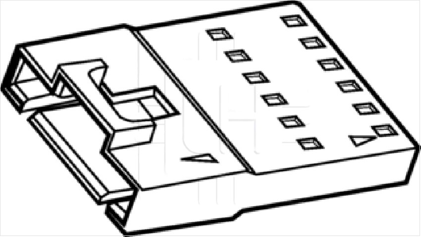 70107-0005  WIRE-BOARD CONN RECEPTACLE, 6POS, 2.54MM