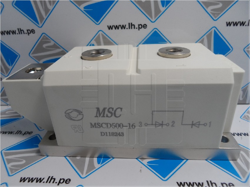 MSCD500-16    Modulo de potencia Diodo & Diodo, 500A, 1600V