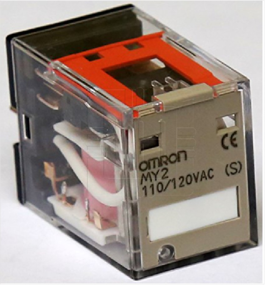 MY2 110/120VAC (S)               Relay encapsulado 110/120VAC, 8 Pines, DPDT, 10A/220VAC, 120W