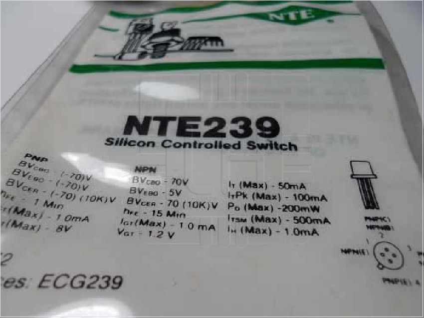 NTE239  Silicon Controlled Switch (SCS). Company, NTE Electronic