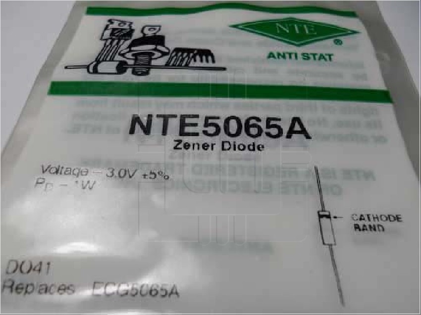 NTE5065A  DIODO ZENER 3.0 Volt 1 Watt