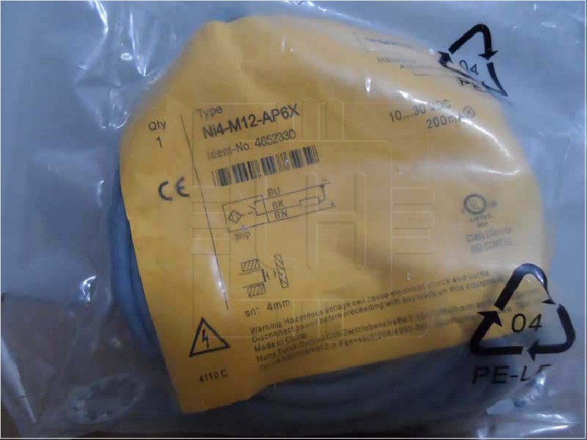 NI4-M12-AP6X 4652330     SENSOR PROXIMIDAD INDUCTIVO, M12, CON CABLE 10MT,  10...30V, 200mA