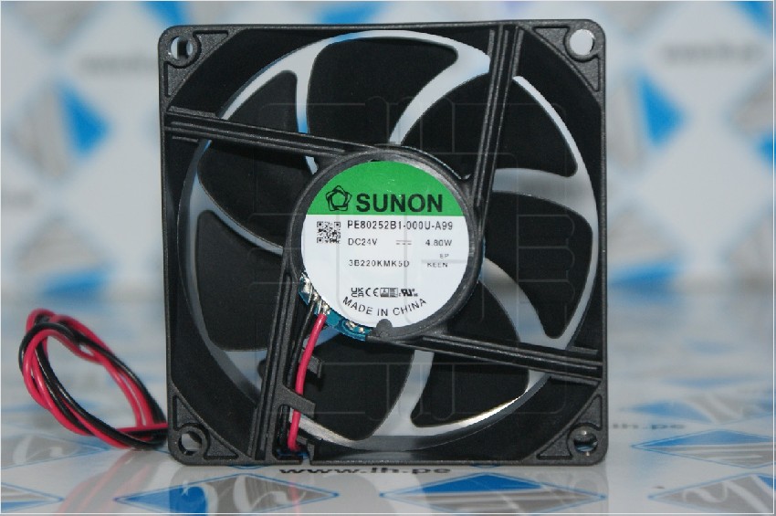 PE80252B1-000U-A99            Ventilador DC, axial, 24VDC, 80x80x25mm, 101.94m3/h