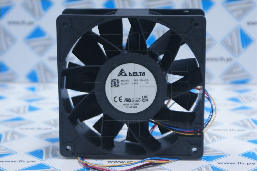 PFB1224UHEP0                Ventilador VDC 120x120x38mm, 24VDC, 2.40A, con 4 cables