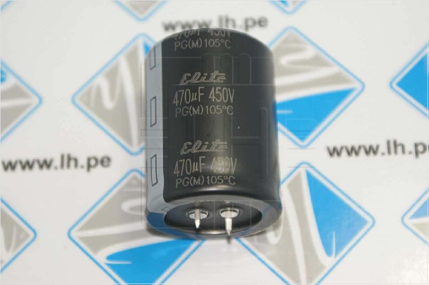 PG2W471MND3545              Condensador electrolítico 470uF, 450VDC, 35x45mm