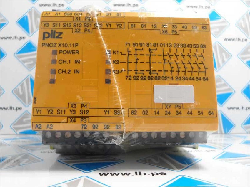 777750 PNOZ X10.11P    Módulo relay de seguridad, PNOZ X10.11P, 24VDC, 6n/o 4n/c