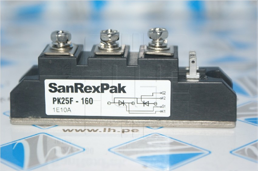 PK25F-160              Modulo Thyristor 25Amp. 1600V, Sanrex