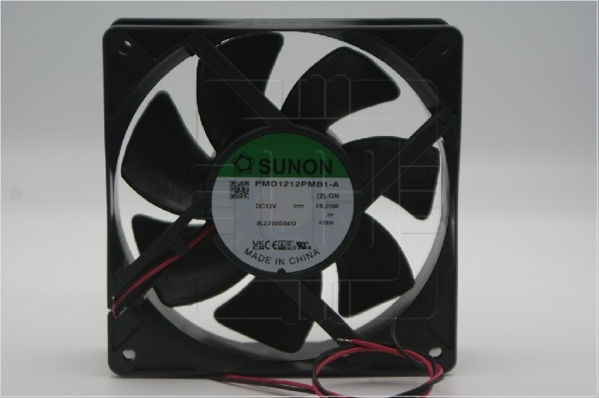 PMD1212PMB1-A(2).GN                     Ventilador DC, axial, 12VDC, 19.20W, 120x120x38mm, 322.8m3/h