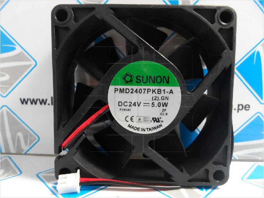 PMD2406PTV1-A.U.GN            Ventilador DC, axial, 24VDC, 60x60x25mm, 61.16m3/h