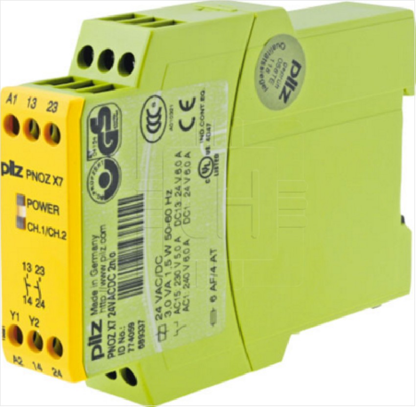 774059 PNOZ X7    Relay de seguridad 24VDC, 24VAC, NO x2