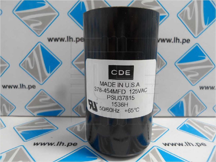 PSU37815             Capacitor de Arranque para Motor funcionamiento 378-454uF, 110/125V