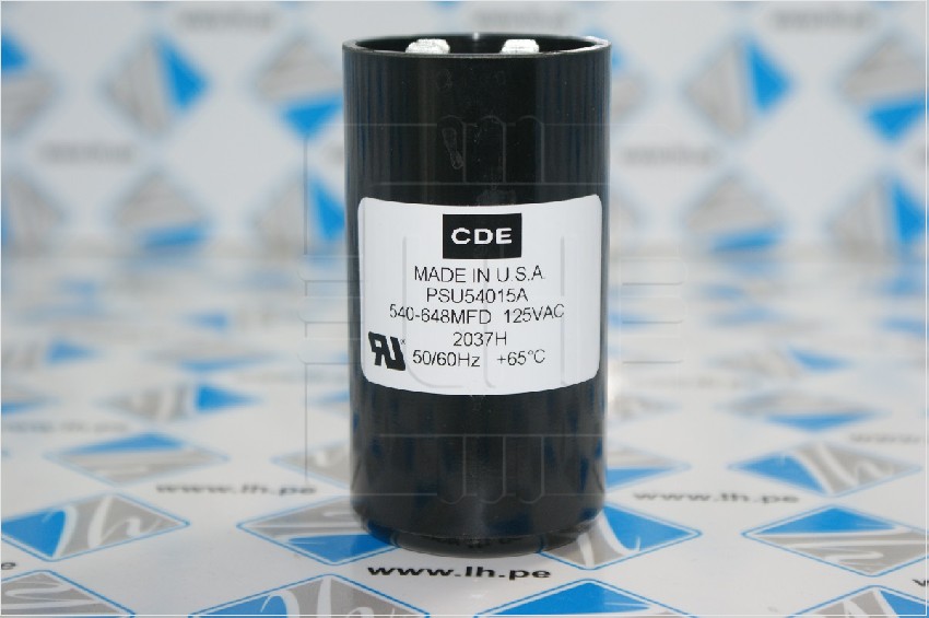 PSU54015A              CAPACITOR ARRANQUE 540 to 648uF, 110/125VAC, 50 to 60 Hz