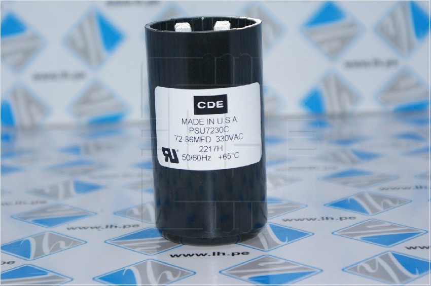 PSU7230C                 Capacitor Arranque Motor 72-86uF 330V, CDE