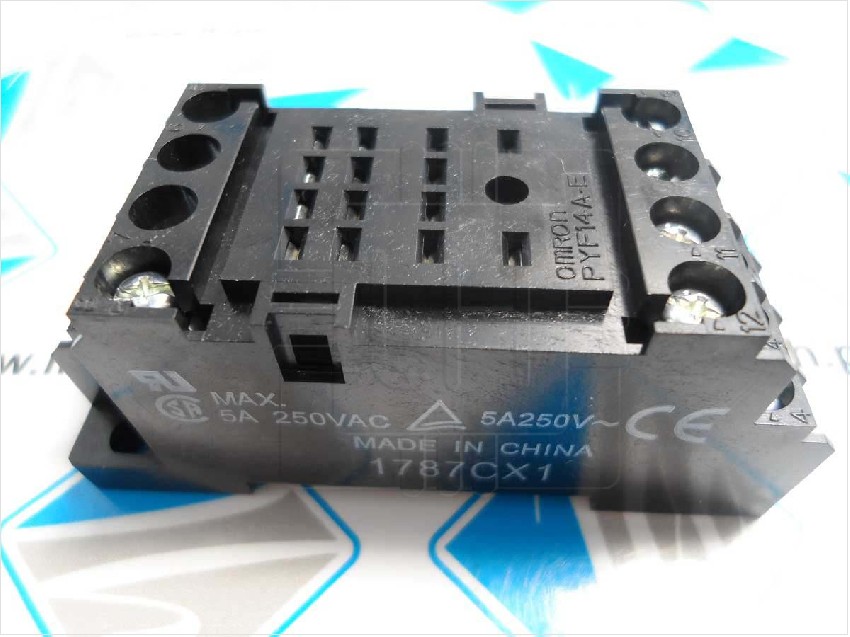 PYF14A-E         Base para Relay 14 Pines, 5A, 250VCA, Destino: H3YN-2,H3YN-4,MY4,MY4N