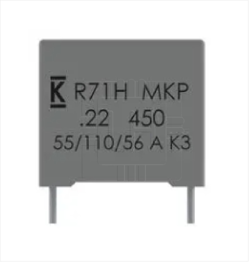 R71XF322050H0K                   Condensador de polipropileno 220nF=0.22uF, 160VDC/ 450VDC, 13x11x5mm, THT