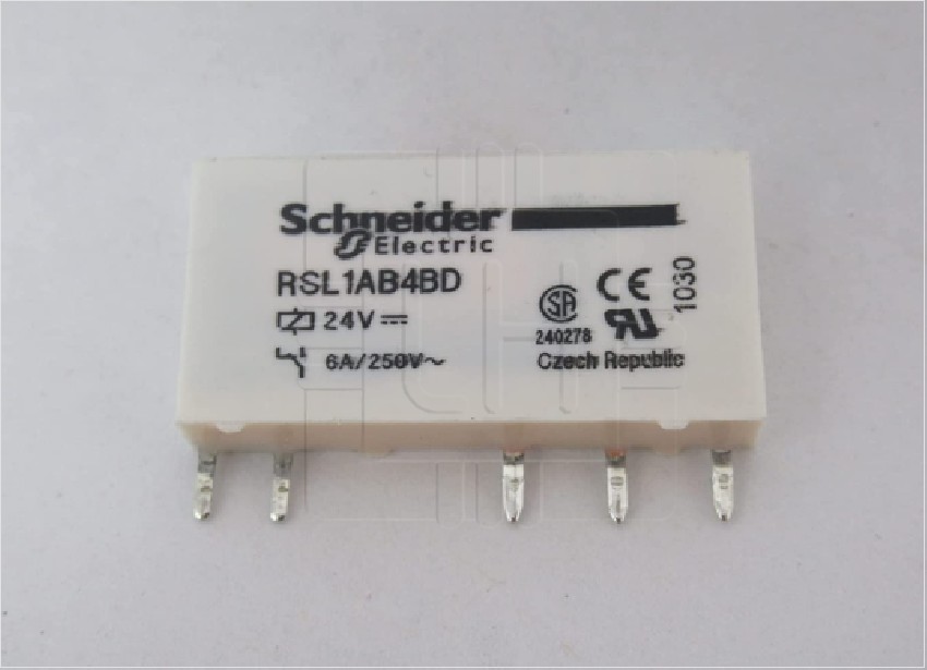 RSL1AB4BD             Relay Miniatura SPDT, 24VDC, 5 Pines, 24VDC, 6A/250V