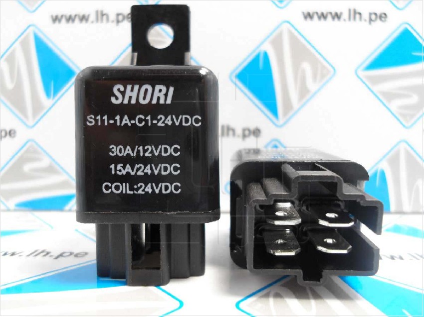 S11-1A-C1-24VDC        Relay electromagnético, SPST-NO, 24VDC, 4 PINES, 30A, de coche