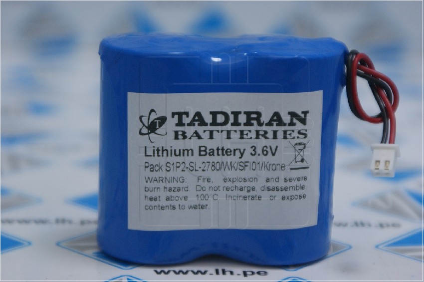 S1P2-SL-2780/WK/SFI01/Krone          BATERIA LITHIUM (S1P2-SL-2780/WK/SFI01) 3.6V, 38000MAH TADIRAN   