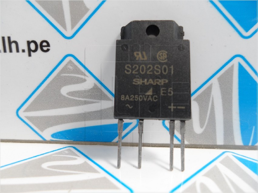 S202S01        Relay estado solido 8A,600VAC max, SIP4