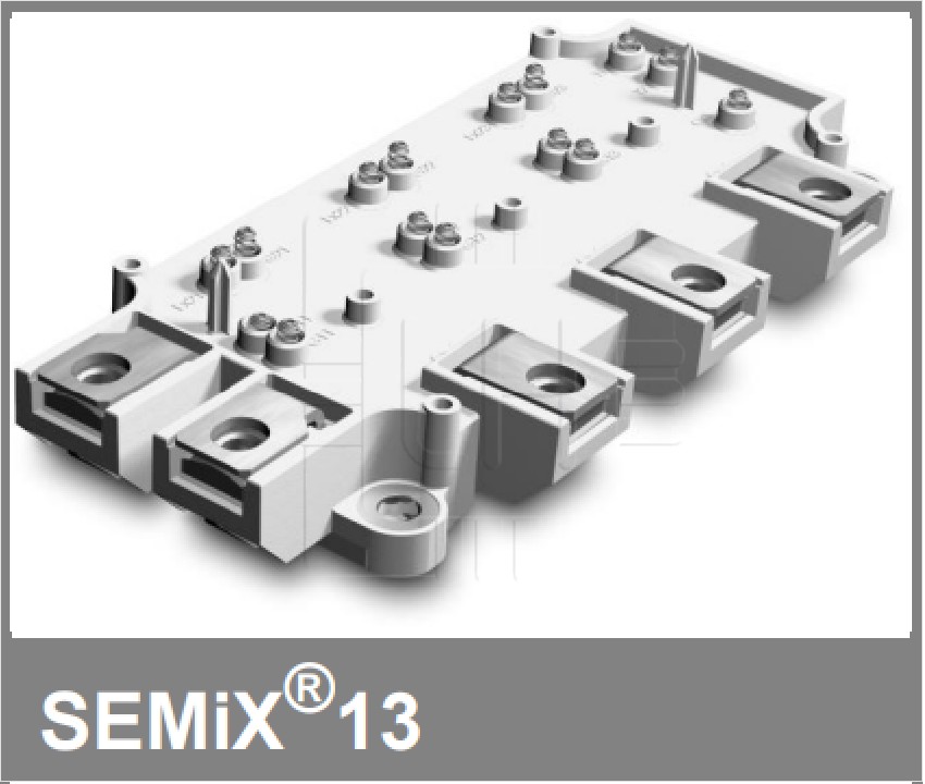 SEMIX101GD066HDS            Modulo IGBT 600 V; 100 A; Six Pack; Technology: IGBT 3