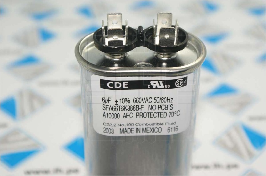 SFA66T6K388B-F         Capacitor Metalizado de película 6uF 660V