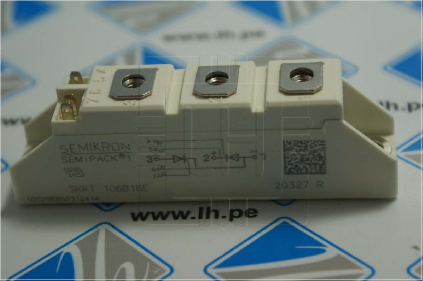 SKKT106B16E            Módulo Thyristor, doble serial, 106Amp, 1600V