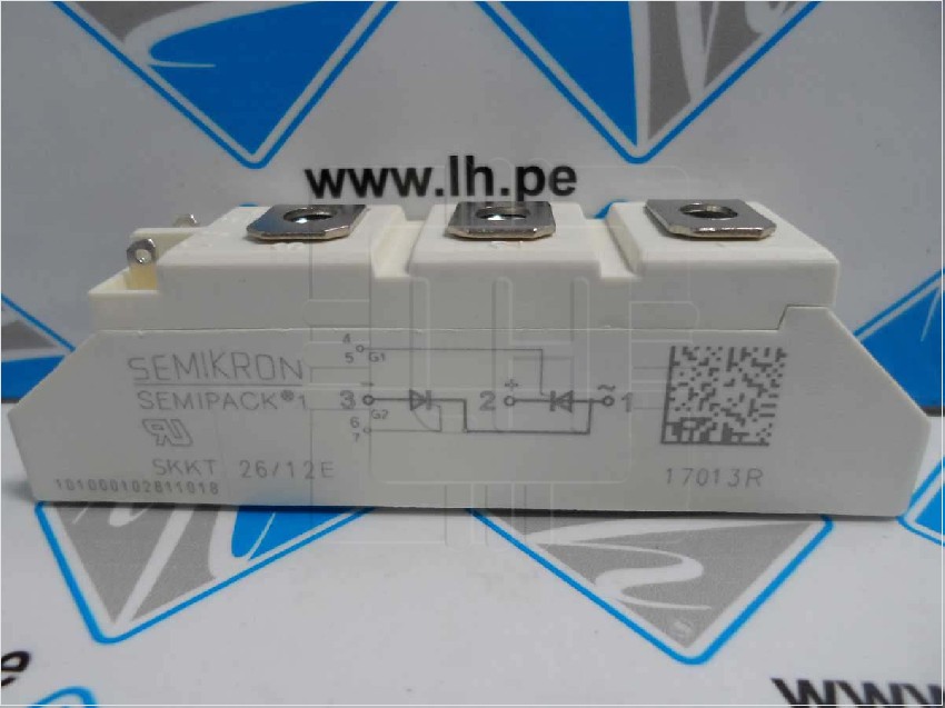 SKKT26B12E    Modulo Semipack 25A 1200V