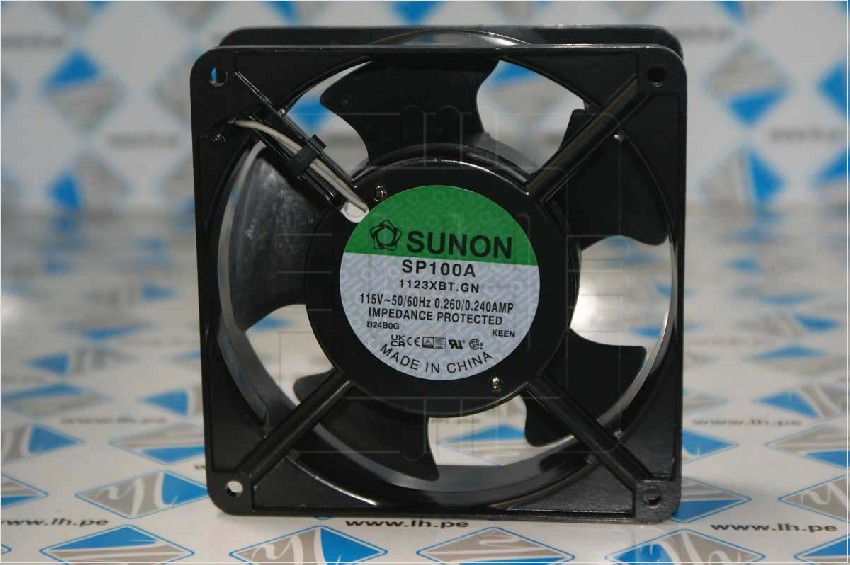 SP100A1123XBT.GN             Ventilador axial, 115VAC, 120x120x38mm, 199m3/h