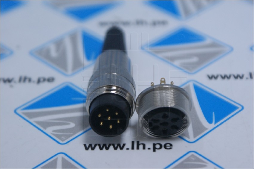 SV70 KGV-70                   Conector macho aéreo y hembra, 7 pines, chasis, M16