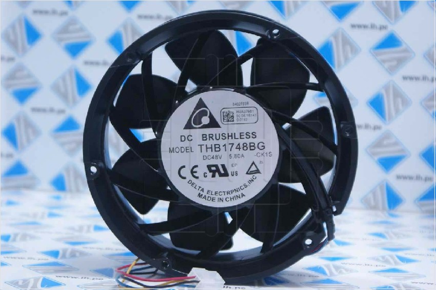 THB1748BG-CK1S              Ventiladores tangenciales CC Fan, 172x51mm, 48VDC, 607.07CFM, Ball, 4-Lead Wires, Lock Rotor Sensor, Tach/PWM