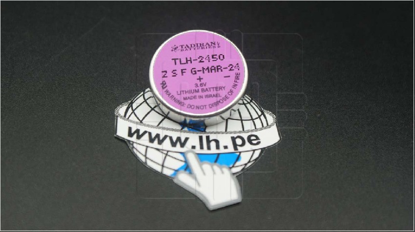 TLH-2450/P        Batería lithium 3.6V, 0.55Ah, TADIRAN