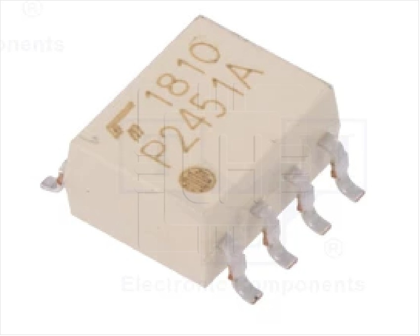 TLP2451A(TP,F)                Optoacoplador SMD, 3.75kV, SO8, 20kV/μs, 1 canal