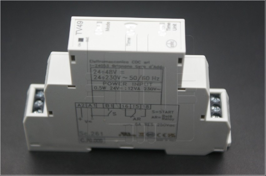 TV49 TV49610000650                     TIMER MULTI FUNCION, RIEL DIN, WITH SIGNAL, INPUT 24-230VAC, 24-110VDC