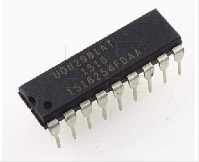 UDN2981A                      Interruptor de alimentación, Controlador 1:1 Bipolar, 500mA, 18-DIP