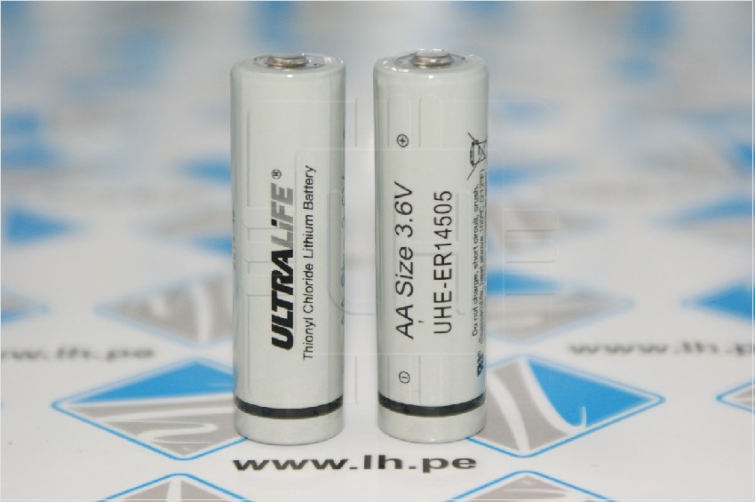 UHE-ER14505            Batería Lithium Size AA, 3.6V 2400mAh, marca Ultralife