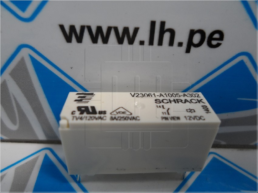 V23061-A1005-A302  2-1393222-0   Relay Miniatura 4 Pines, 12VDC