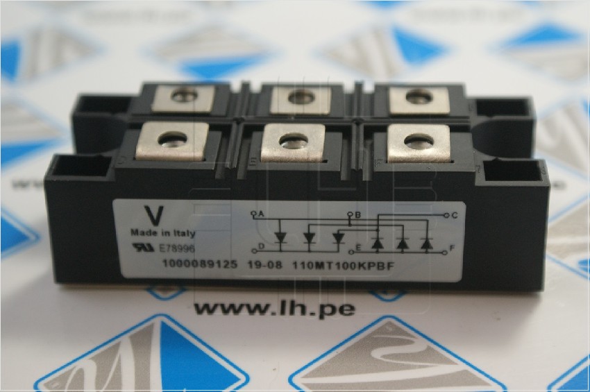 VS-110MT100KPBF                 RECTIFICADOR BRIDGE, 3PHASE 110A, 1000V, MT-K