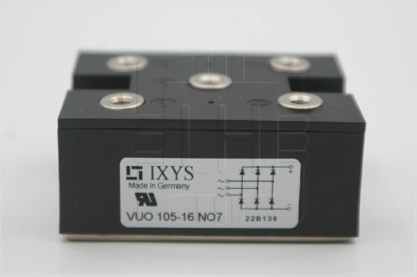 VUO105-16N07  MODULOS RECTIFICADOR PUENTE TRIFASICO 105A-1600V