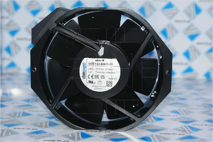 W2E142-BB01-01                Ventilador: AC; axiales; Ø152,5x38mm; 320m3/h; de bolas; IP22