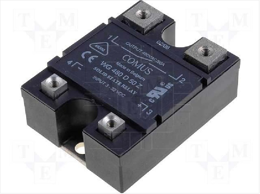 WG480D50Z                Relay Estado Solido 3-32VDC, 50A, 24-530VAC