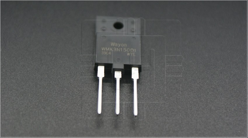 WMX3N150D1                   Transistor N-MOSFET, WMOS™ D1, unipolar, 1.5kV, 3A, Wayon