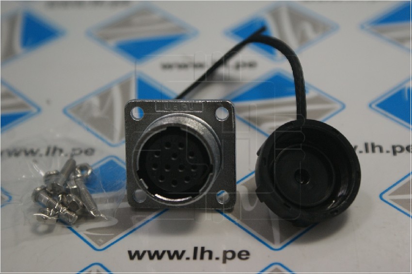 WS20K12ZZ             Conector para chasis, 12 pines, hembra, serie WS