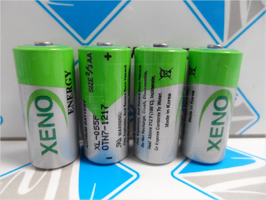 XL-055F STD        Batería lithium 3.6V, 2/3AA, 14.5x33.5mm, 1.65Ah, no recargable.