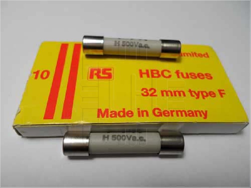 70-065-63/1ARS Fusible rapido F HBC,1A 6.3x32mm